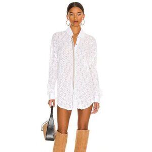 Free People Must Have Ivory White Lace Tunic Mini Dress Women's Size X-Small XS